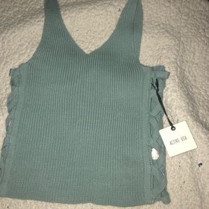 Baby blue tank top